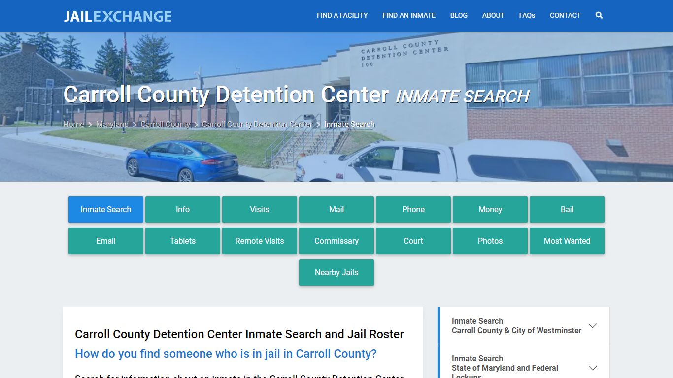 Carroll County Detention Center Inmate Search - Jail Exchange